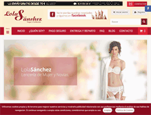 Tablet Screenshot of lolasanchez.com